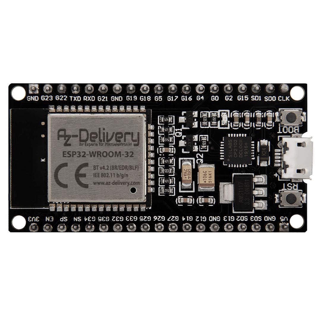 ESP32 NodeMCU Module WLAN WiFi Dev Kit C Development Board with CP2102 and USB-C connection | ESP 32 ESP32 wroom 32 | compatible with Arduino