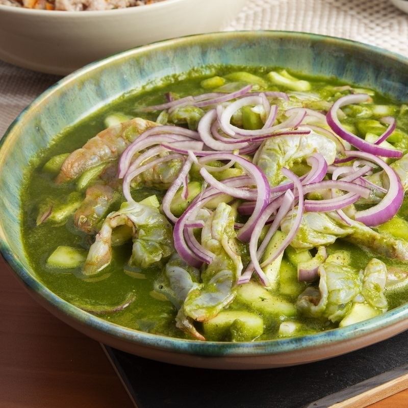 TOSTADA DE AGUACHILE DE CAMARÓN