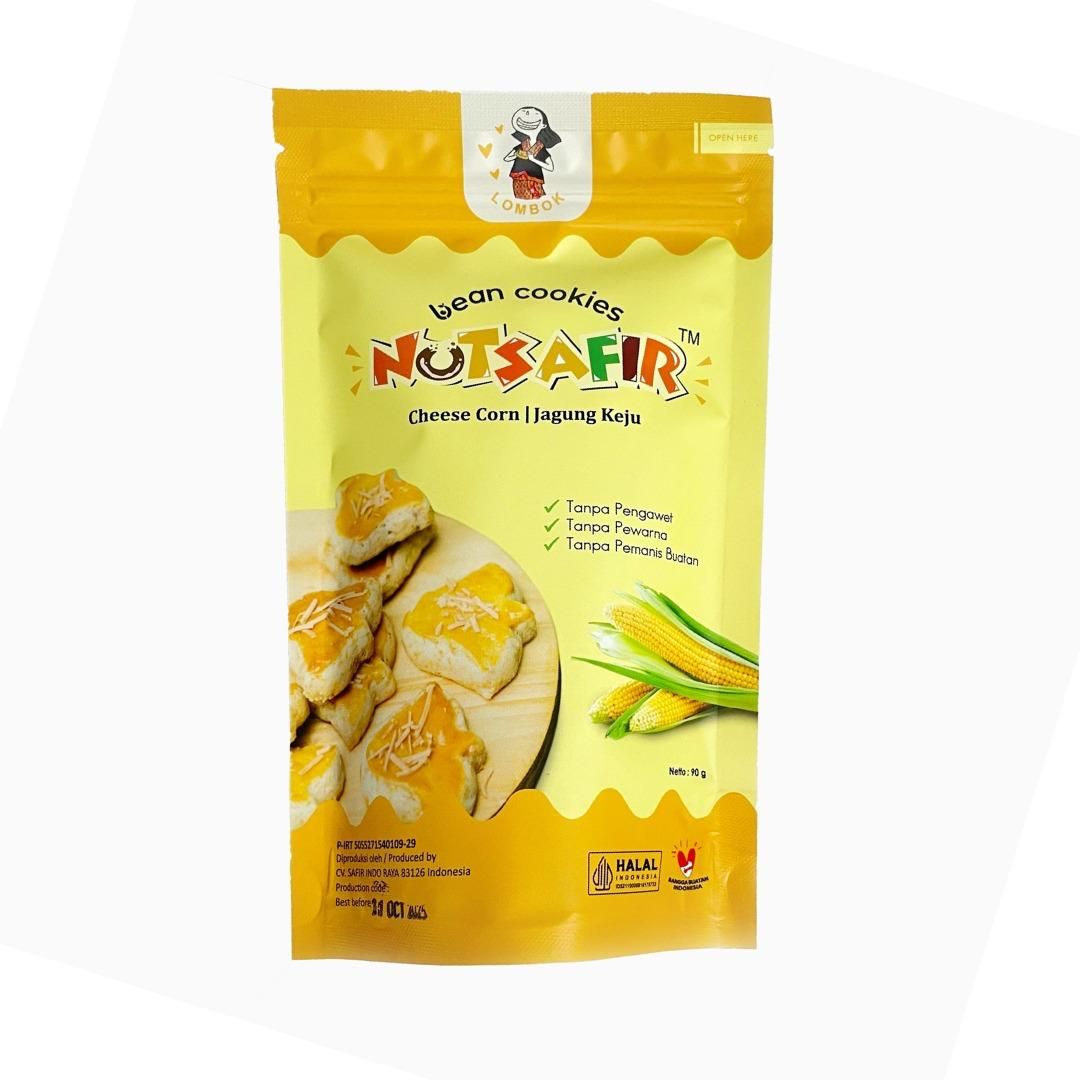 (NUTSAFIR) CHEESE CORN COOKIES 90GR