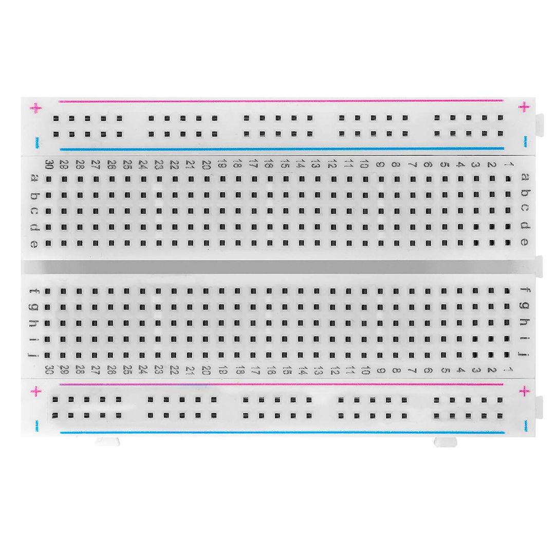 Mini Breadboard 400 PIN with 4 power rails for jumper cable