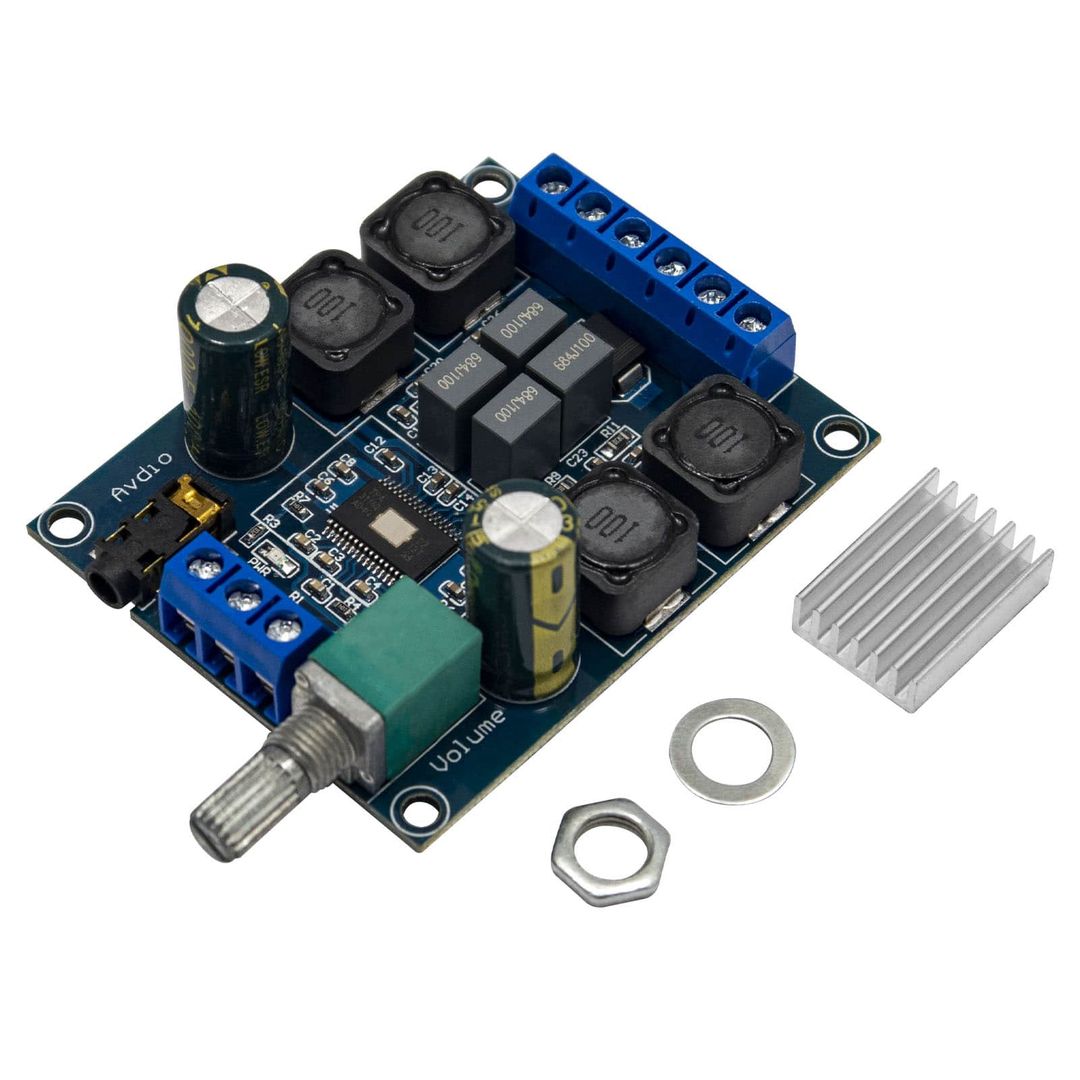 Digital amplifier board TPA3116D2 with two channel preamplifier