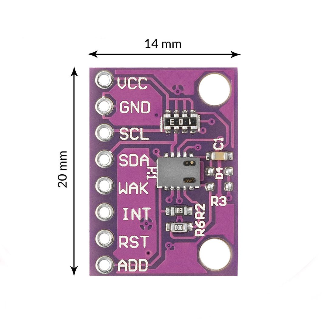 Carbon Dioxide Gas Sensor Metal Oxide CCS811 Sensor with High Sensitivity On-Board Detection Sensor Module for Air Quality