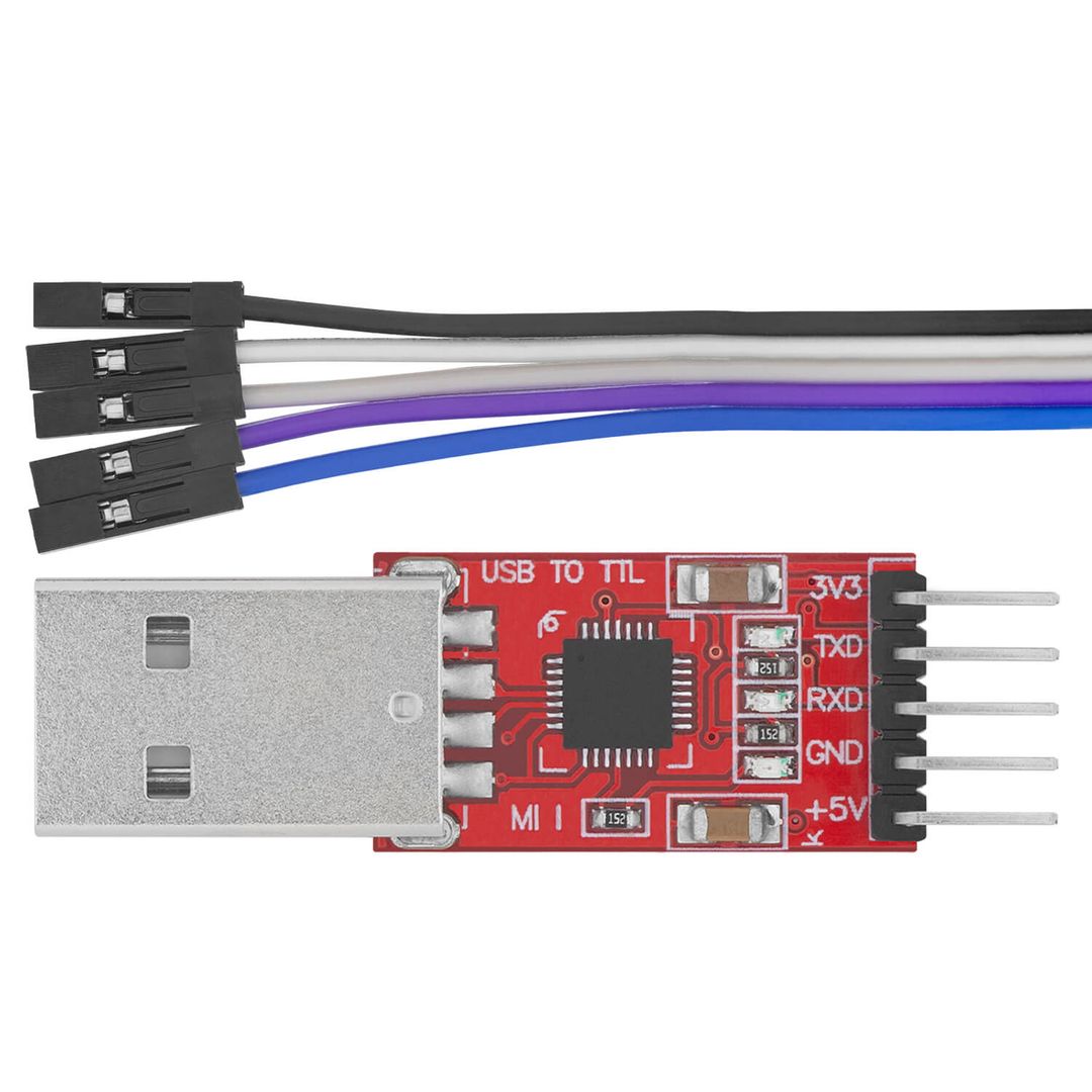 CP2102 USB to TTL Converter HW-598 for 3.3V and 5V with jumper cable