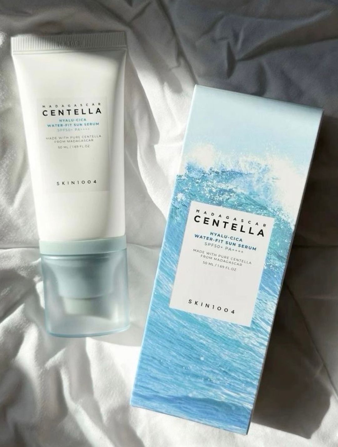 Skin1004 Centella hyaluronic-cica water fit sun serum, 50ml- ALL SKIN TYPES 