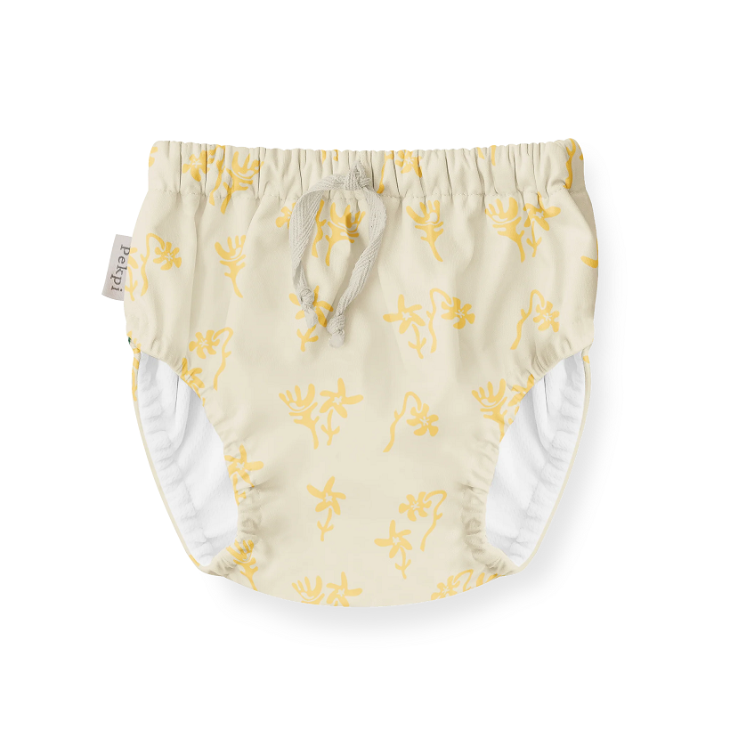 Reusable swim diapers - Lemon floral