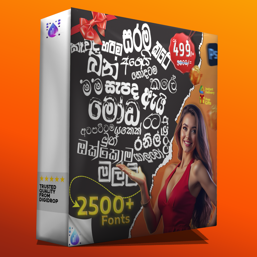  Sinhala Fonts Mega Bundle -2500+ Fonts