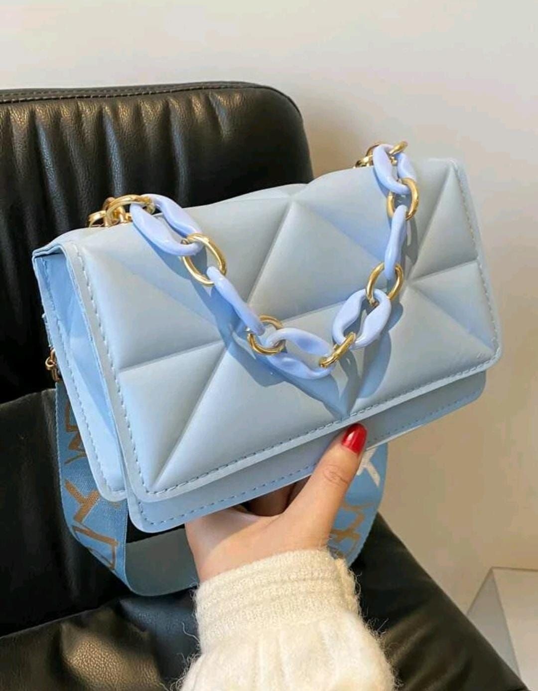 Geometric Funky Fashionable Mini Square Bag 