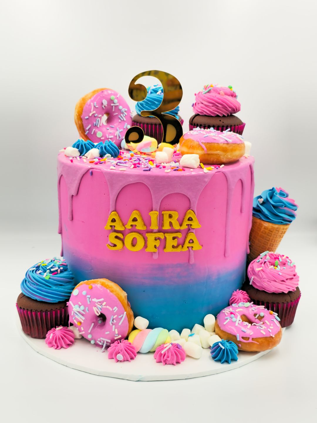 Candy drip cake