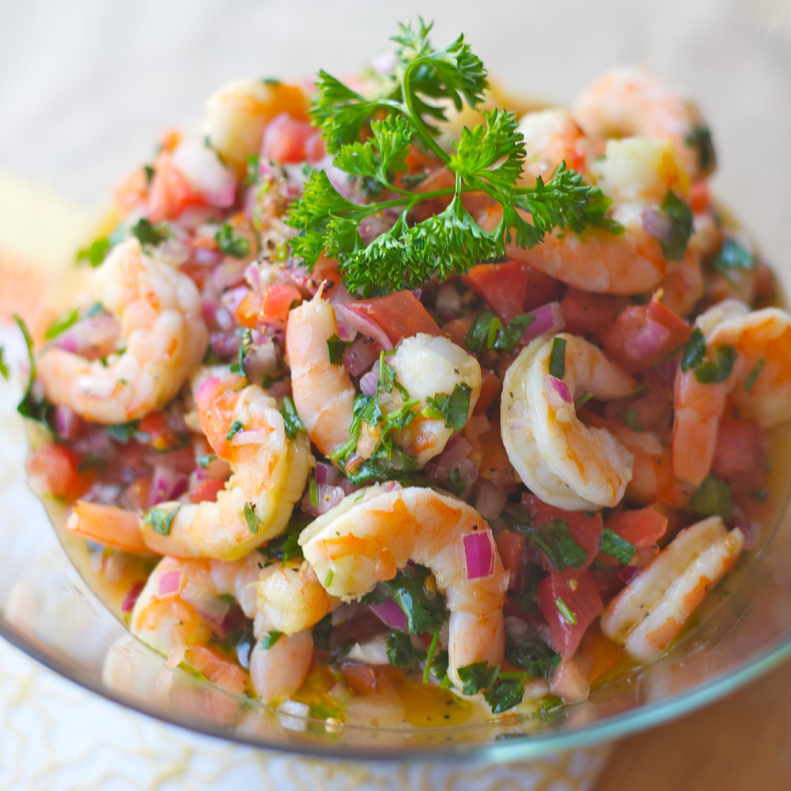 TOSTADA DE CAMARÓN COCIDO