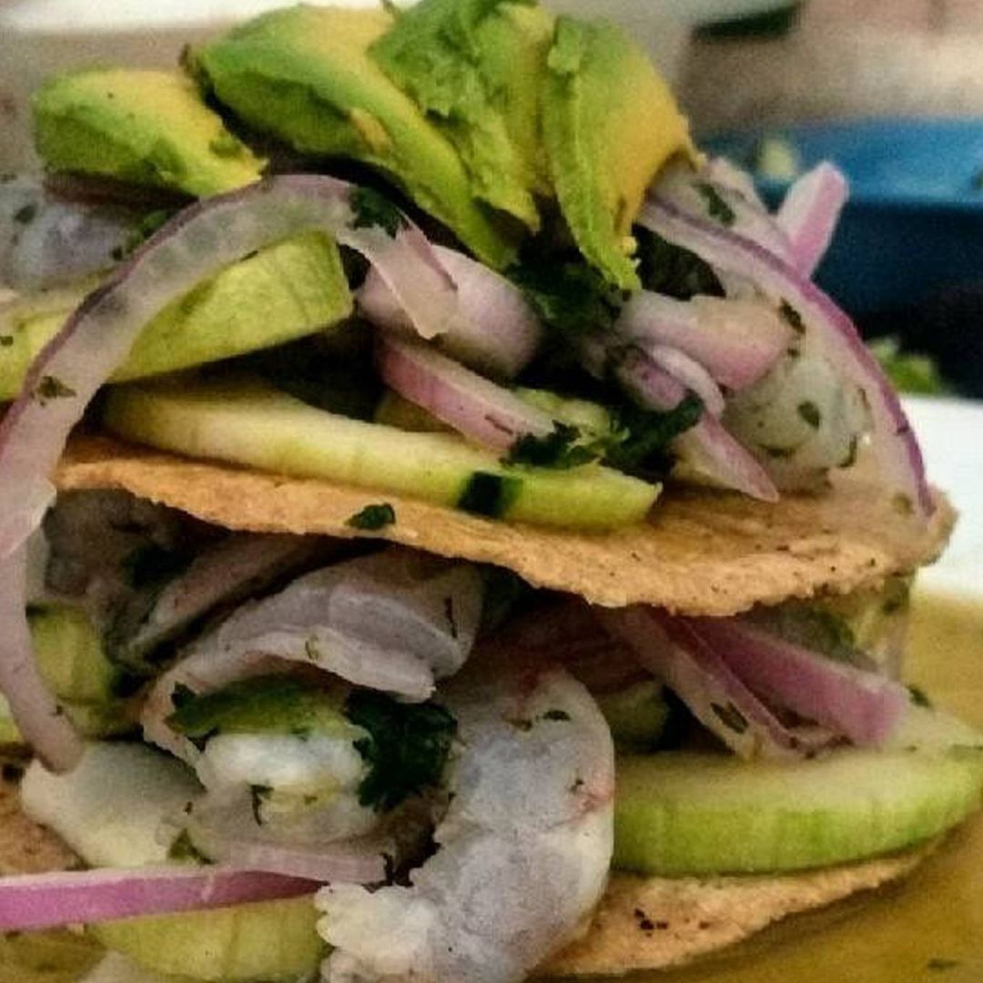 TOSTADA DE AGUACHILE