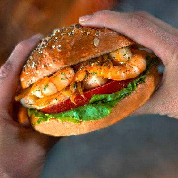HAMBURGUESA DE CAMARÓN