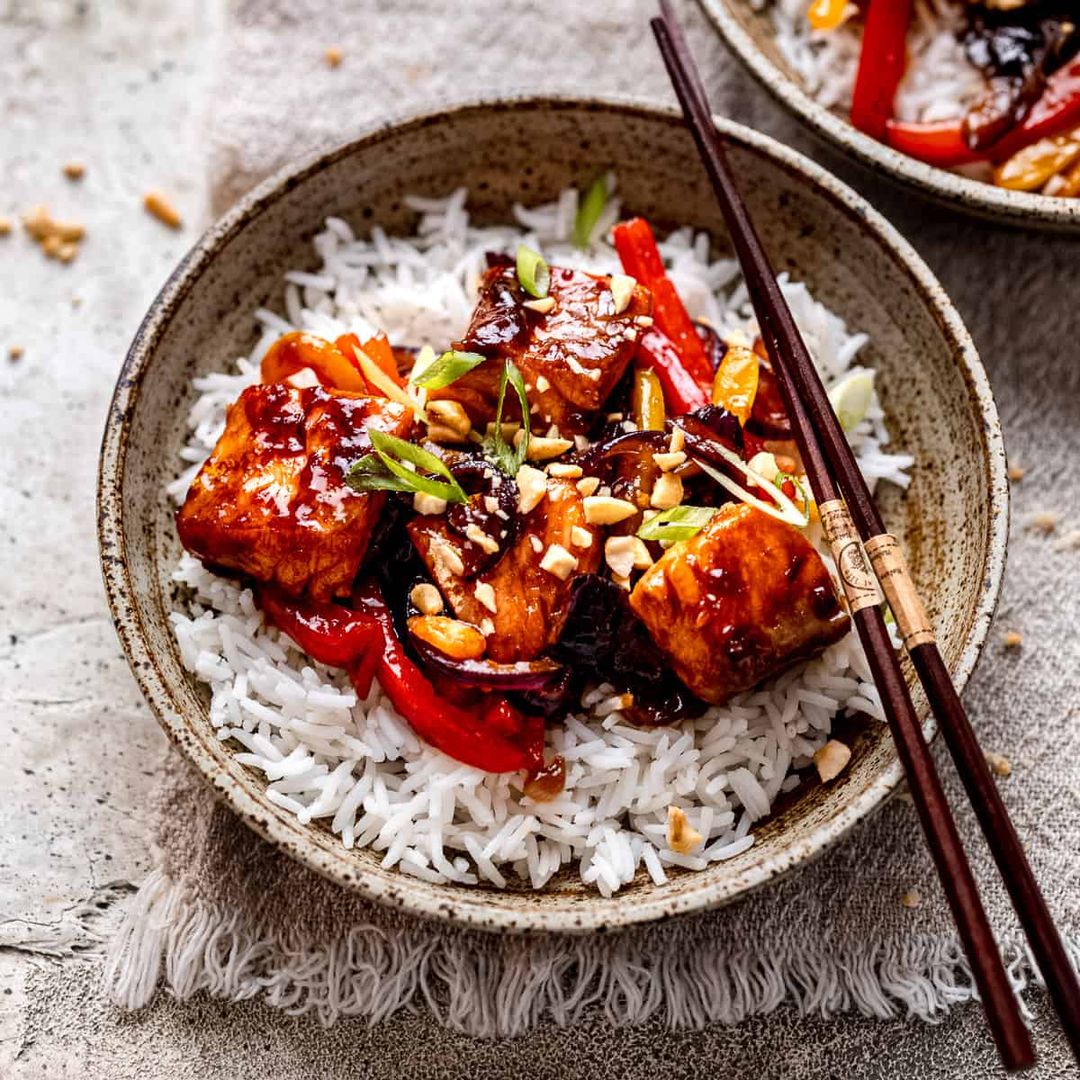 Teriyaki Losos Stir Fry