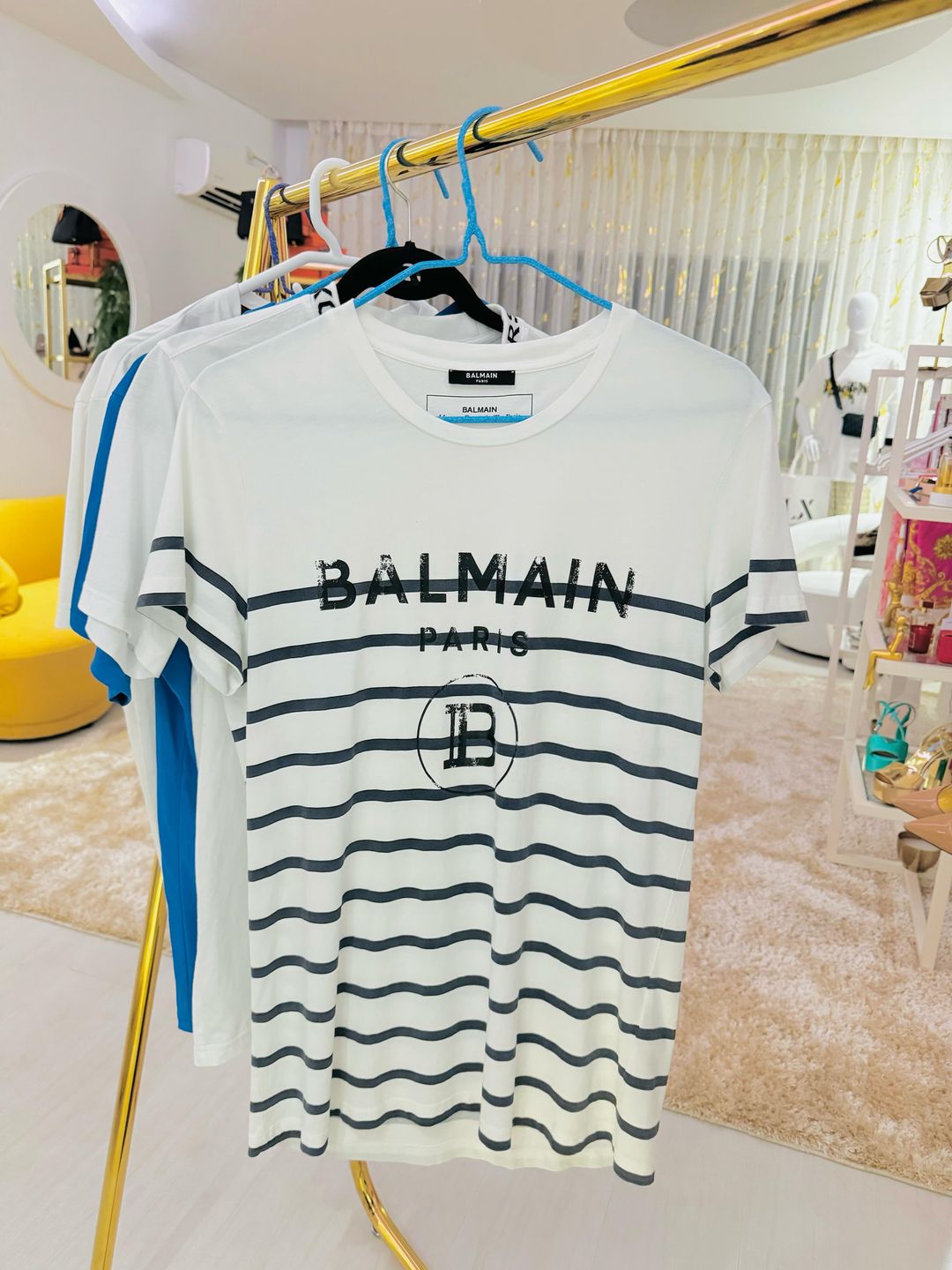 T shirt balmain azure 