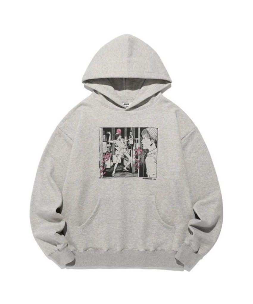 JUNJI ITO MANIAC SOUICHI GLITTER HOODIE_GREY(NG2FSUM408B)