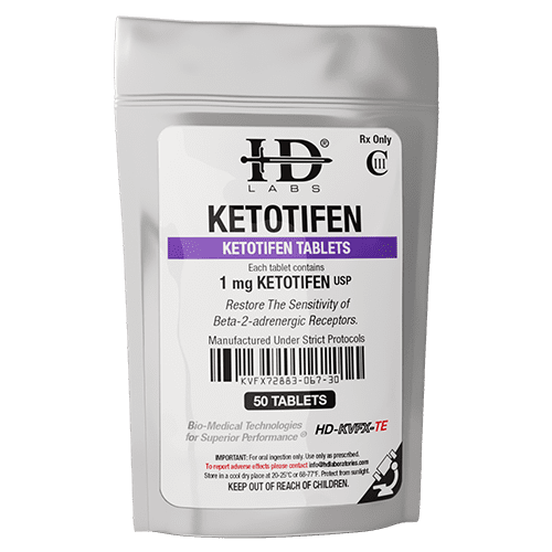 Ketotifen 1mg x 50 tablets 