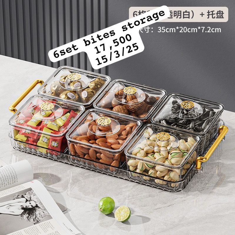 Bites Storage jars 6pcs set 17500 usafiri tu