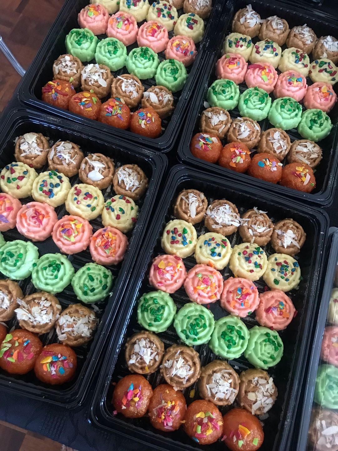 Assorted Black Tray Mixed Sweetmeats (Mithai) 24 pieces Range 2