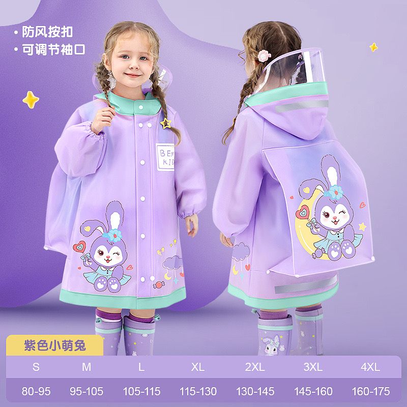 classic kid raincoat 15500 purple