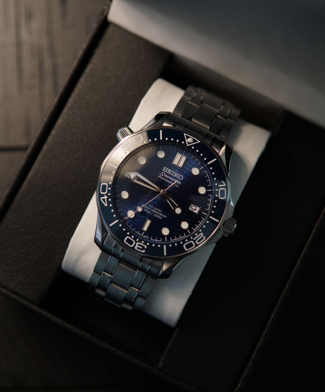Seiko 'Seamaster' Mod Blue