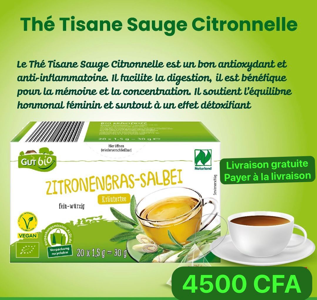 Thé Tisane Sauge Citronnelle