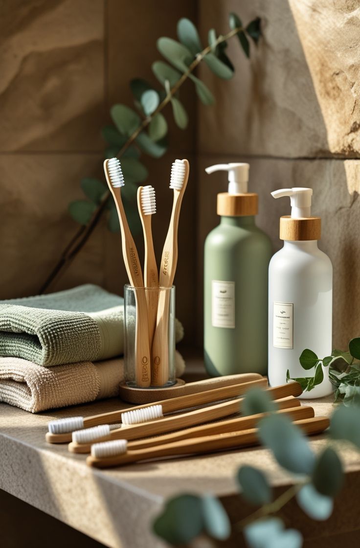 pure bamboo eco-friendly toothbrushes