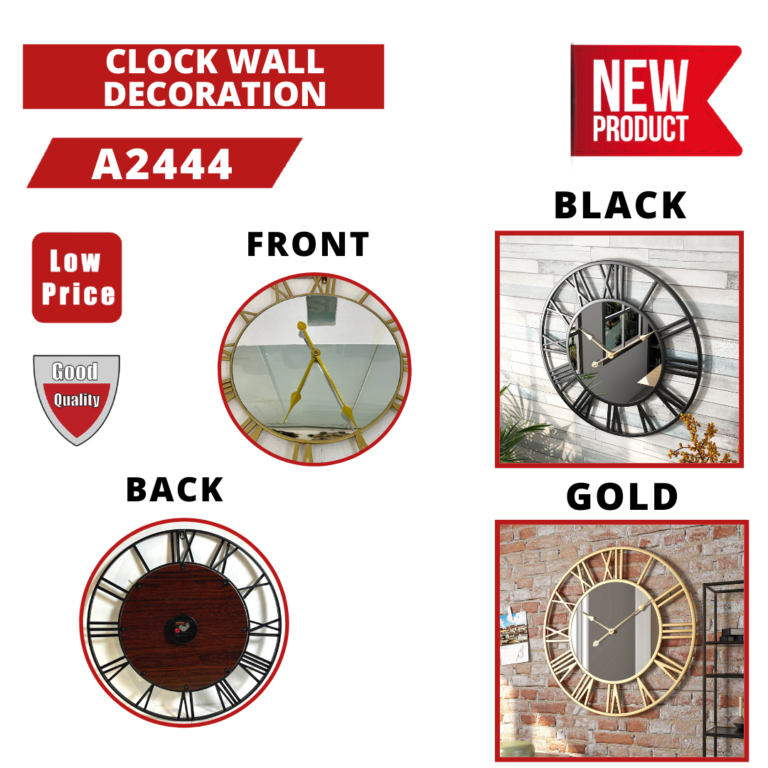 CLOCK WALL DECORATION A2444