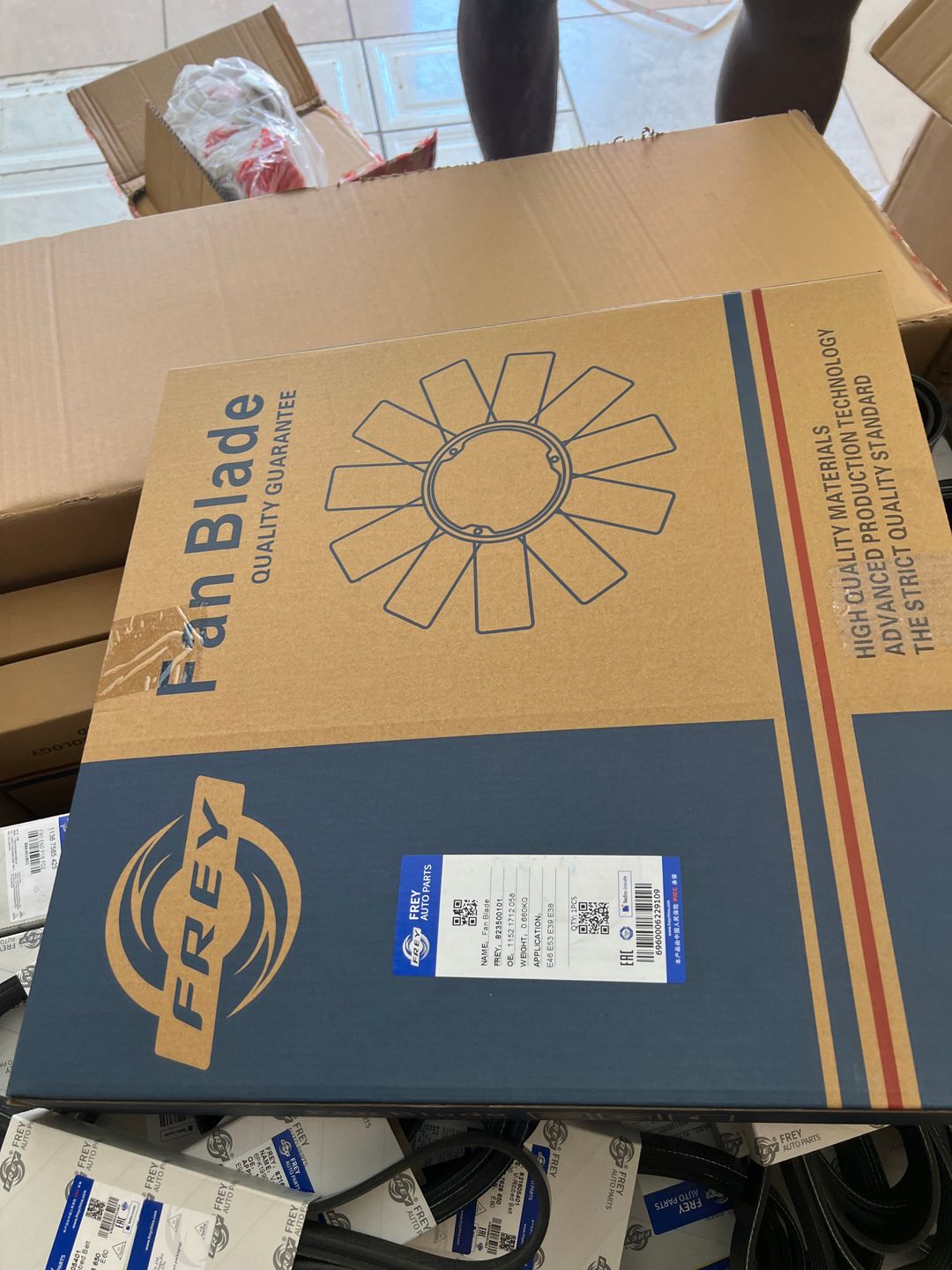 Fan blade m54 engine