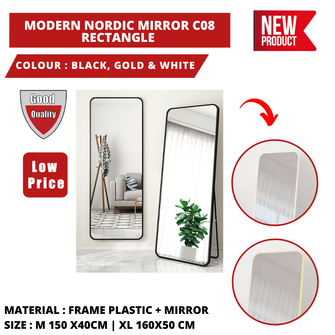 MODERN NORDIC MIRROR C08 RECTANGLE 