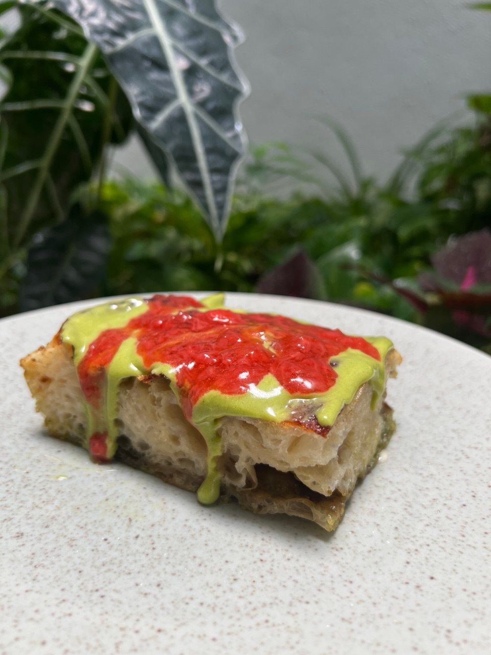 Strawberry Matcha Focaccia