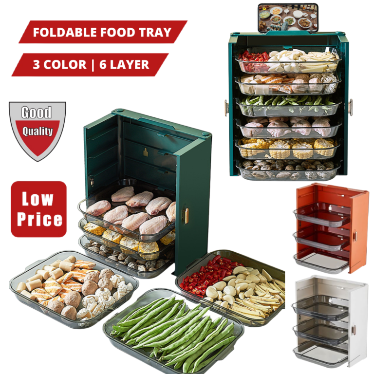FOLDABLE 6 LAYER FOOD TRAY