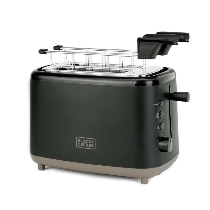 TOASTER - BLACK AND DECKER - 820W - 2 Slots - 3 Functions - BXTOA821E