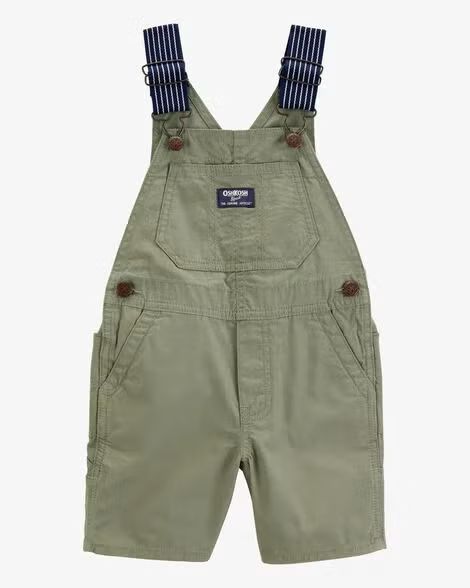 Green Canvas Shortalls (3mths to 5T)