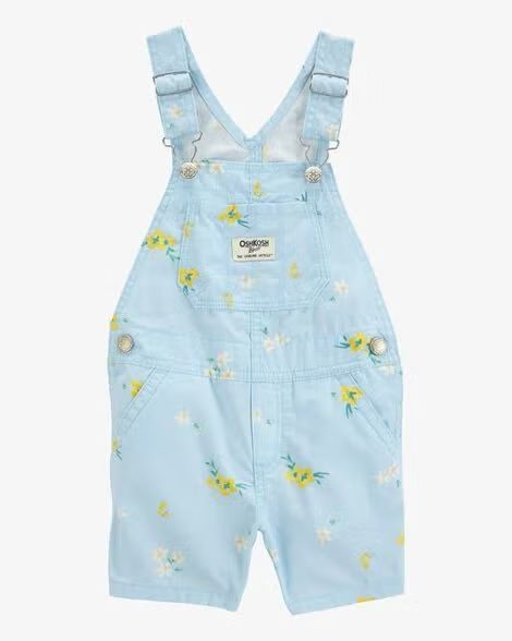 Blue Floral Shortalls (3mths to 5T)