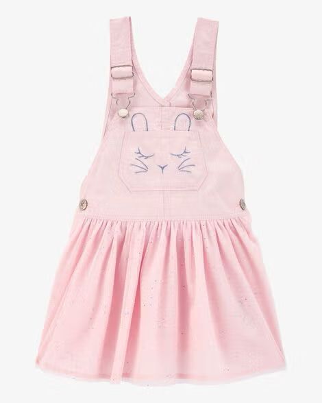 Pink Bunny Glitter Jumper Dress (3mths to 5T)
