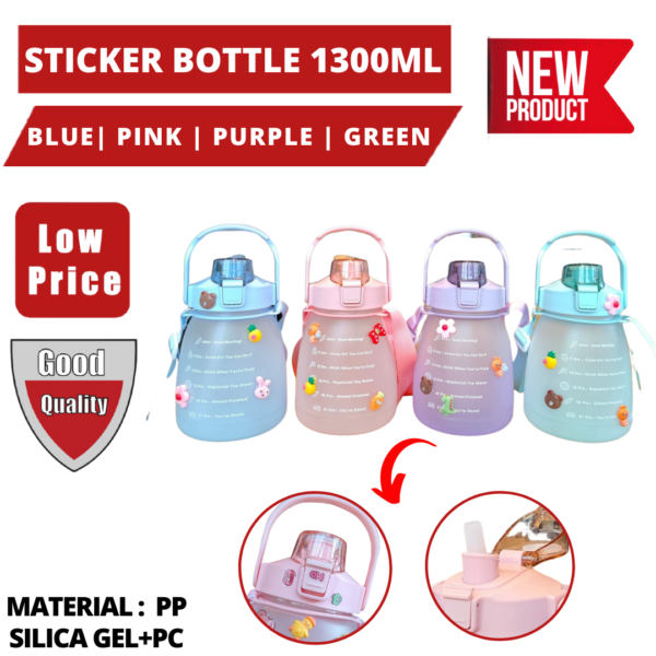 STICKER WATER BOTTLE 1300ML