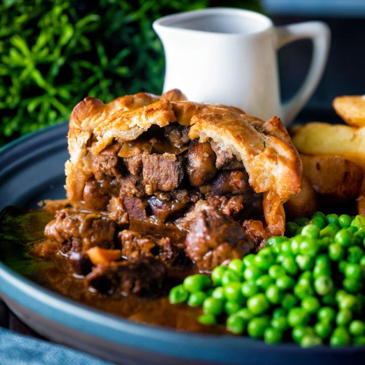 Beef & Oxtail Pie with Rice & Pumpkin