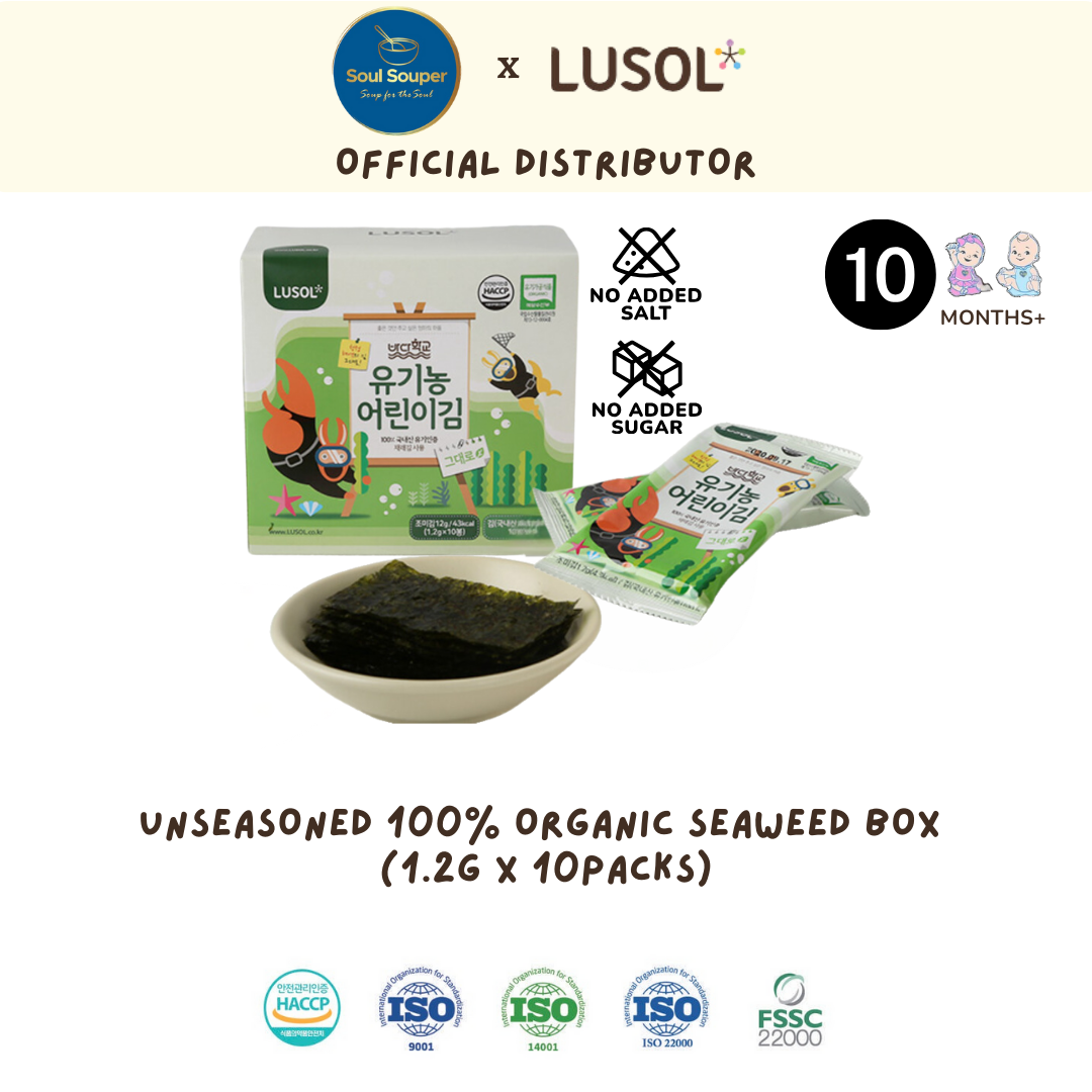 (10m+) 100% Organic Seaweed Unsalted (10pcs *2g)