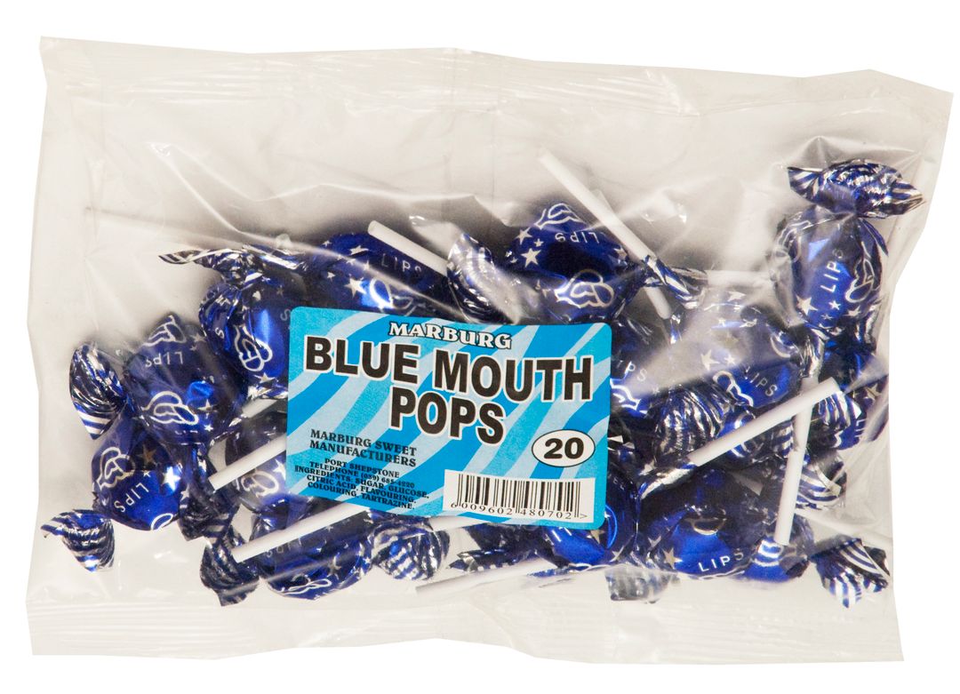 25x20'S BLUE MOUTH POPS