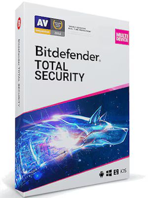 Bitdefender Total Security (5 Devices, 1 Year) - PC, Android, Mac, iOS 
