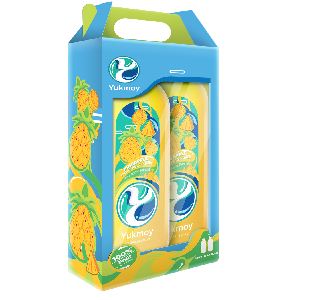 Yukmoy's Pineapple Pulp Puree I 100% Real Fruit 