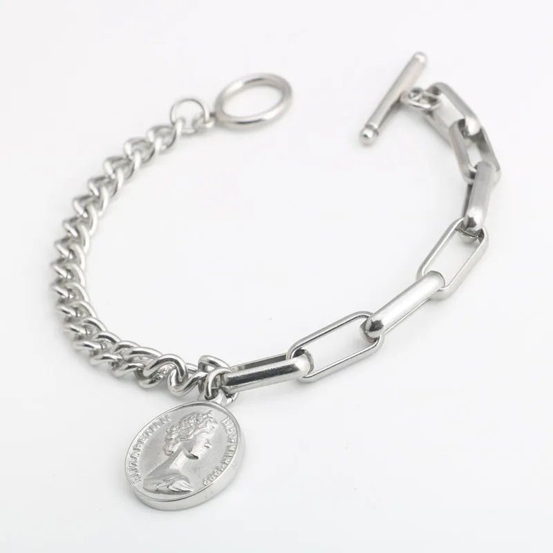 Coin Charm Bracelet (Gold & Silver)