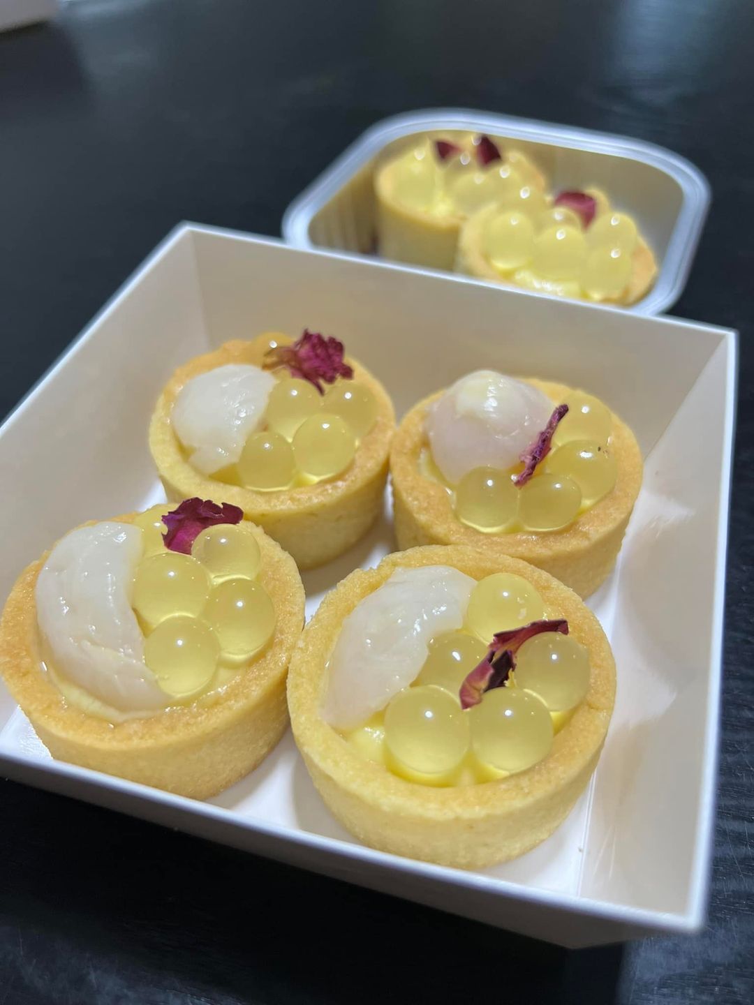 Lychee Boba Tarts Box of 12