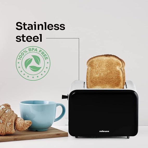 TOASTER- MELLERWARE- CRISPY Black(241)
