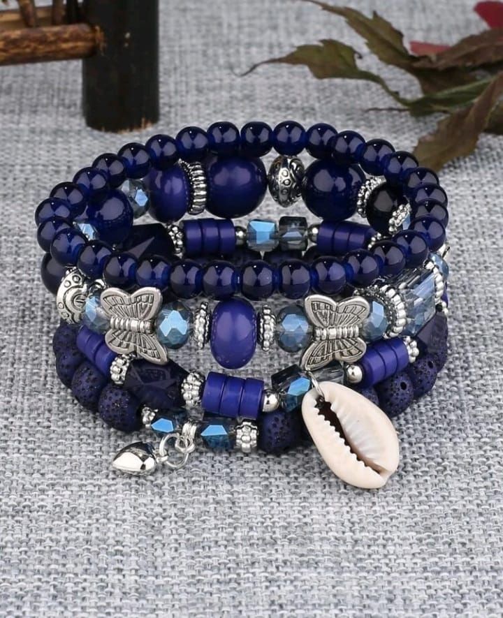 Blue Stack Bracelet 
