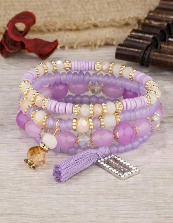 Purple Stack Bracelet 