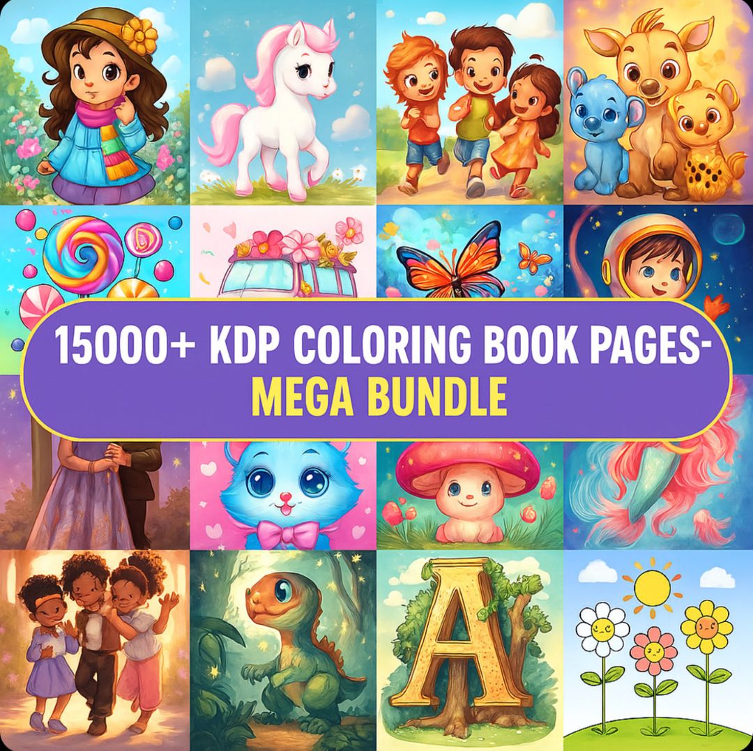 Unleash Creativity! 15K+ Colouring Book Pages Mega Bundle