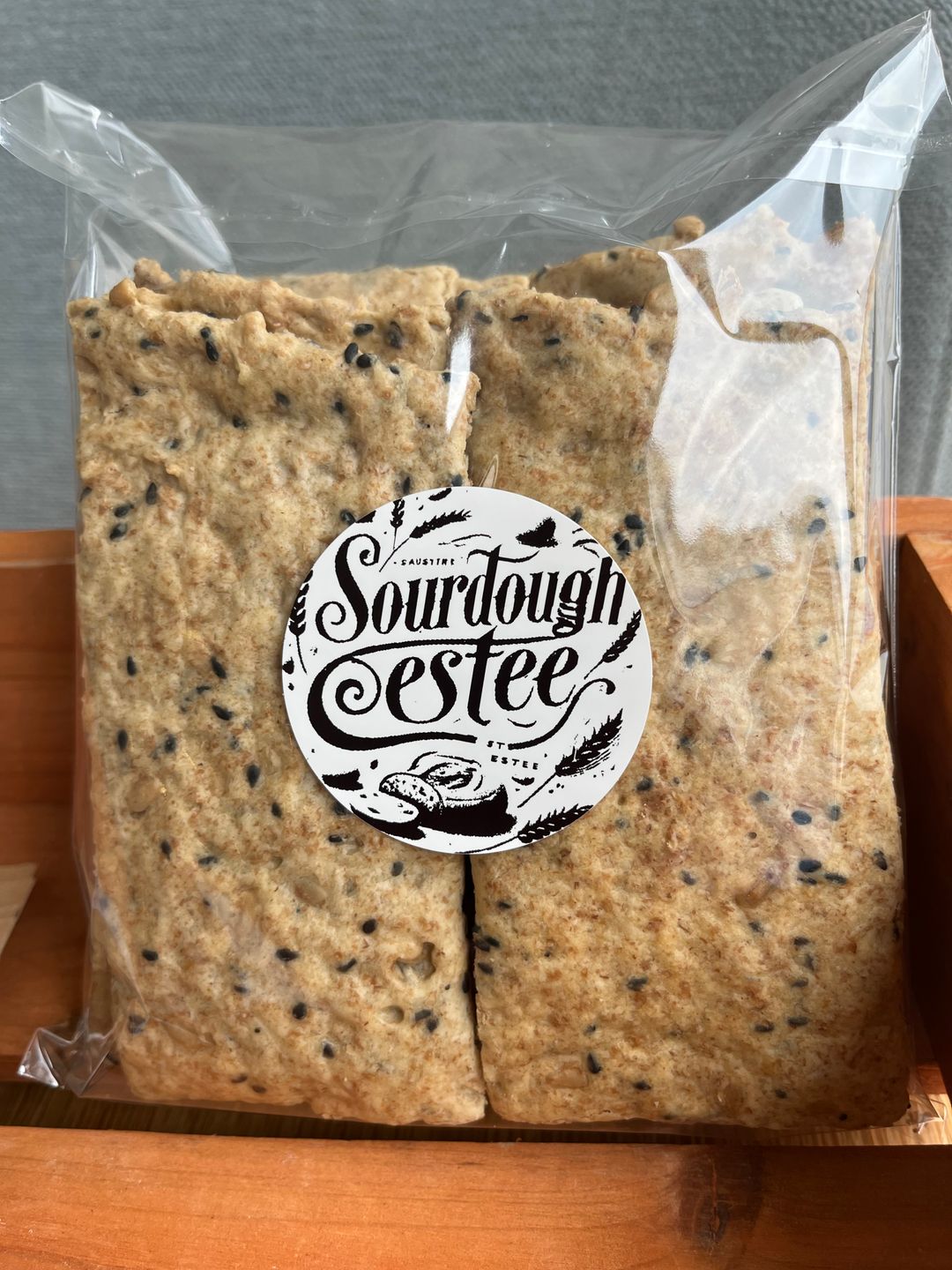 Sunflower and Black Sesame Artisan Crackers