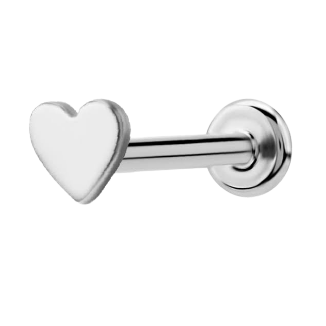 Labret mini corazón