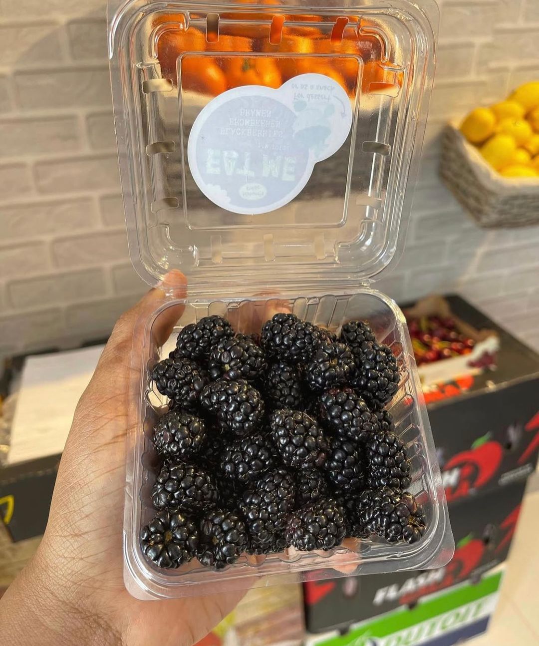 Fresh blackberries 