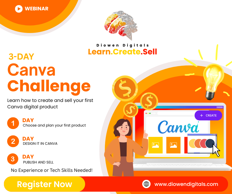 Join 3-Day "Create and Sell with Canva Challenge '